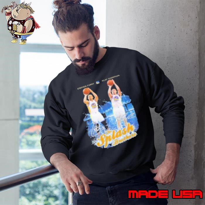 Golden State Warriors The Splash Brothers Curry And Thompson Signatures Sweatshirt