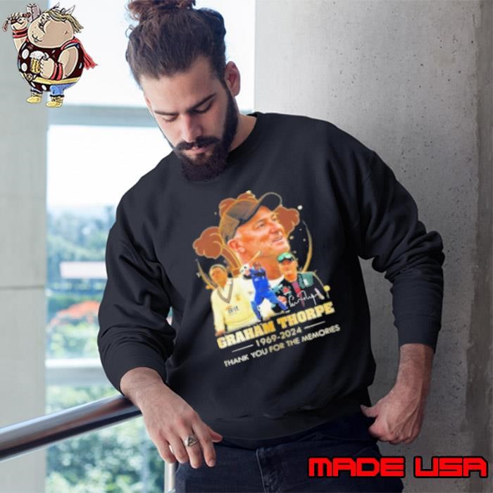 Graham Thorpe 1969 2024 Thank You For The Memories Signature Sweatshirt