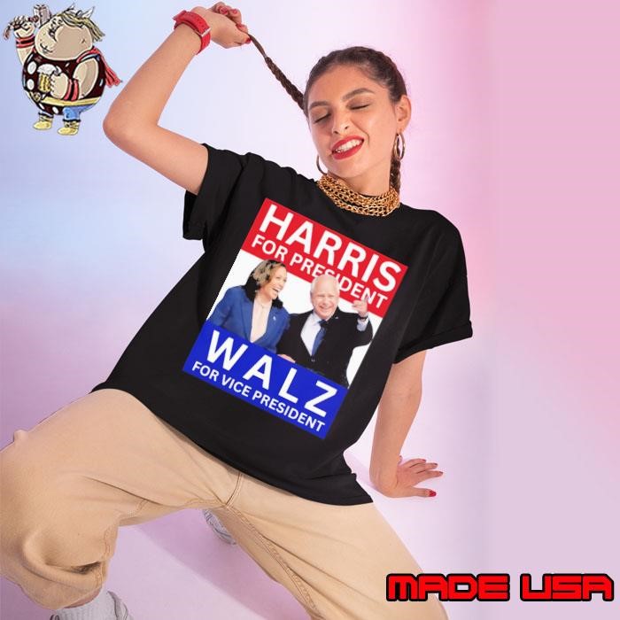Harris For President Walz For Vice President Kamala Harris Ladies tee