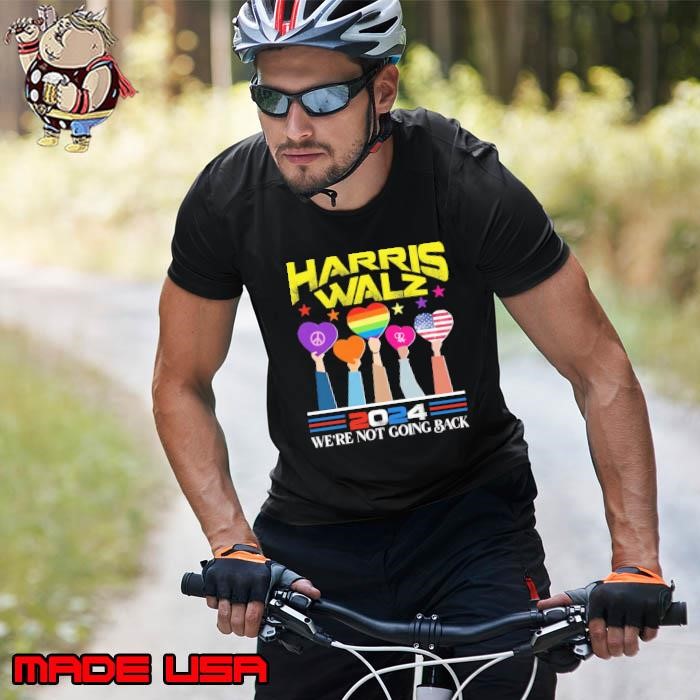 Harris Waltz 2024 We'Re Not Going Back Heart Lgbt Unisex