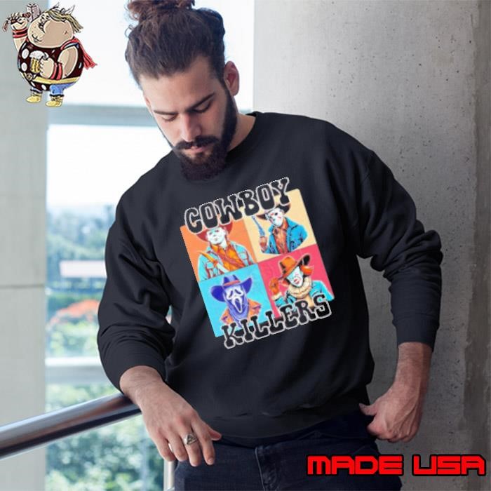 Horror Characters Cowboy Killers Halloween Sweatshirt