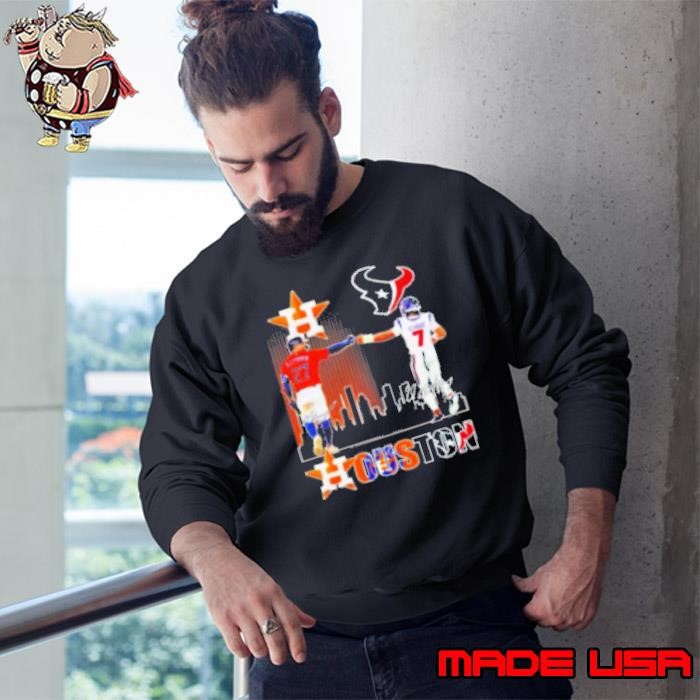 Houston City Sports Altuve Astros And Stroud Texans Signatures Sweatshirt
