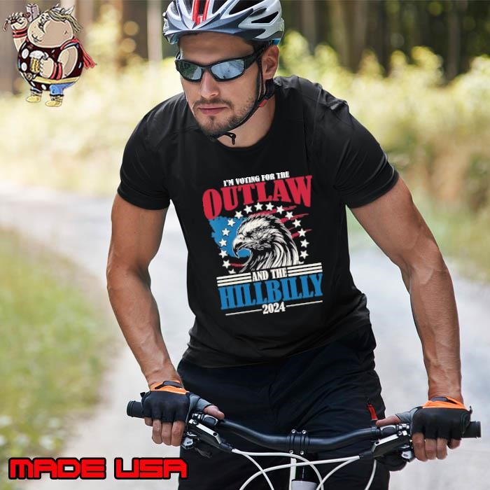I'm Voting For The Outlaw And The Hillbilly 2024 Eagle Usa Flag Unisex