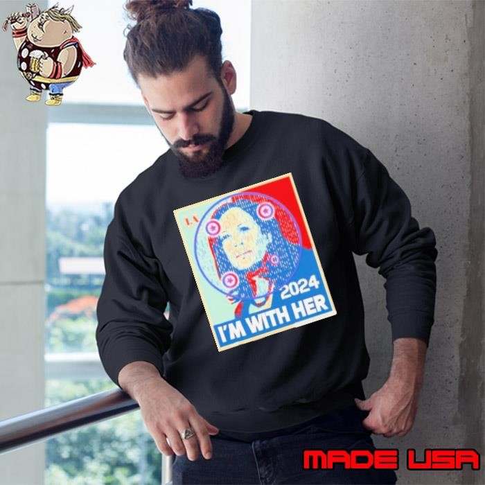 I’m With Her Kamala QR Code Sweatshirt