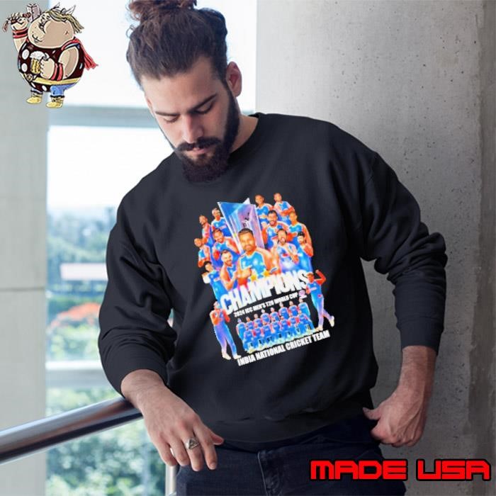 India National Cricket Team Champions 2024 ICC Men’s T20 World Cup Sweatshirt