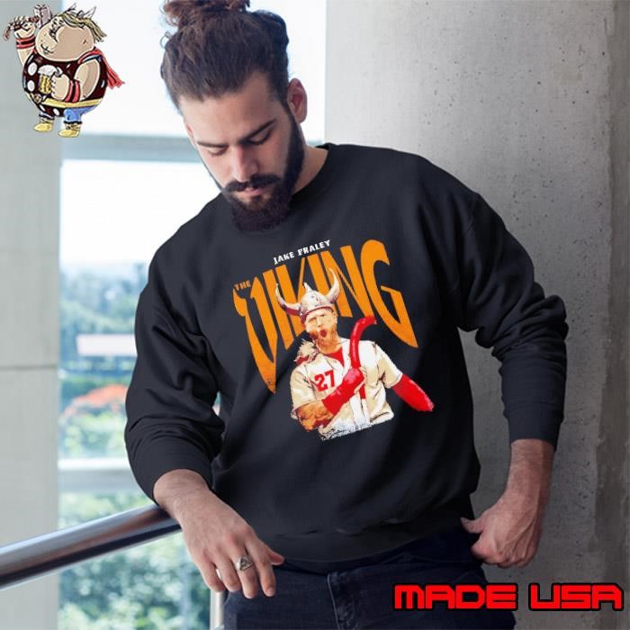 Jake Fraley Cincinnati Reds The Viking Sweatshirt