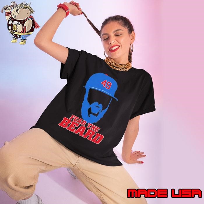 Jake arrieta silhouette fear the beard American former professional baseball pitcher Ladies tee
