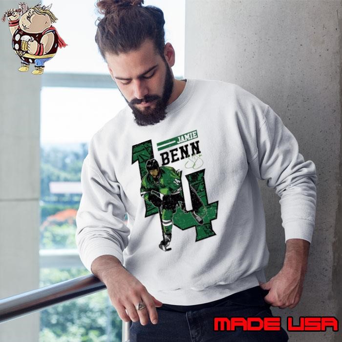 Jamie benn offset signature Canadian professional ice hockey winger Sweatshirt