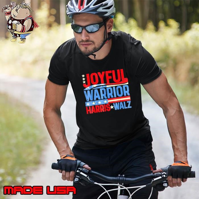 Joyful Warrior Harris Shirt Funny American Red and Bleu Unisex