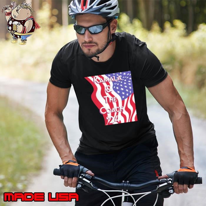 Kamala And The Coach 2024 Harris Waltz American Flag Election Unisex