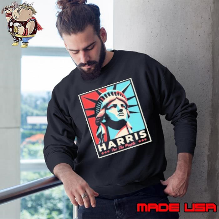 Kamala Harris Graphic Retro For The People 2024 Madam President Anti Trump Sweatshirt