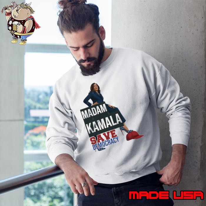 Kamala Harris Save Democracy Heels Stepping On Maga Hat Sweatshirt