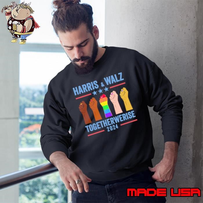Kamala Harris Tim Walz 2024 Election LGBT Harris Walz Sweatshirt