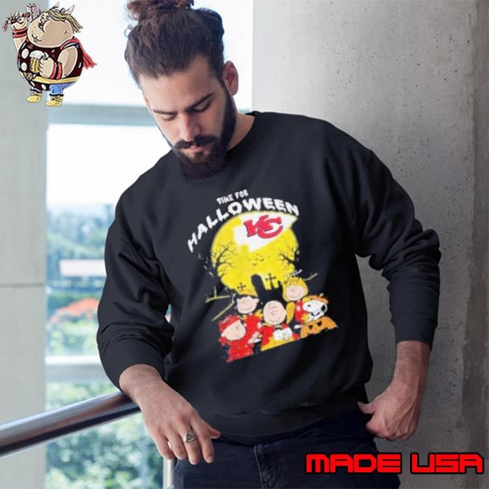 Kansas City Chiefs Snoopy Time For Halloween And The Chiefs Love Sweatshirt