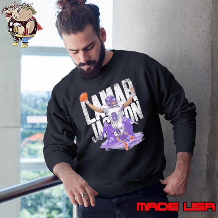 Lamar Jackson American football quarterback Baltimore Pylon Touchdown Sweatshirt