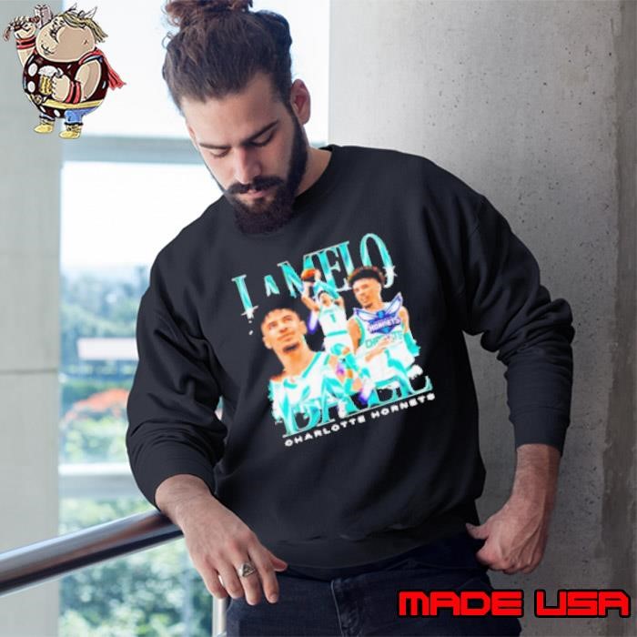Lamelo Ball Charlotte Hornets Vintage Graphic Sweatshirt