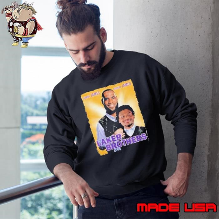Lebron And Bronny Lakers Brothers Sweatshirt