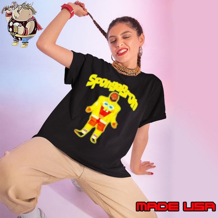 Lebron James Spongbron Spongebob Squarepants Ladies tee