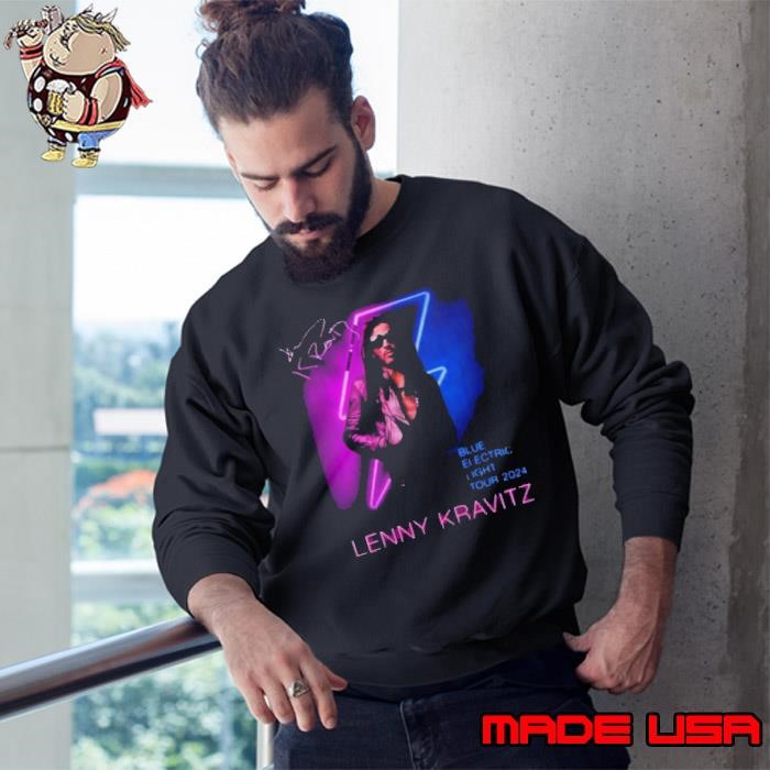 Lenny Kravitz Electric Blue Light Tour 2024 Signature Sweatshirt