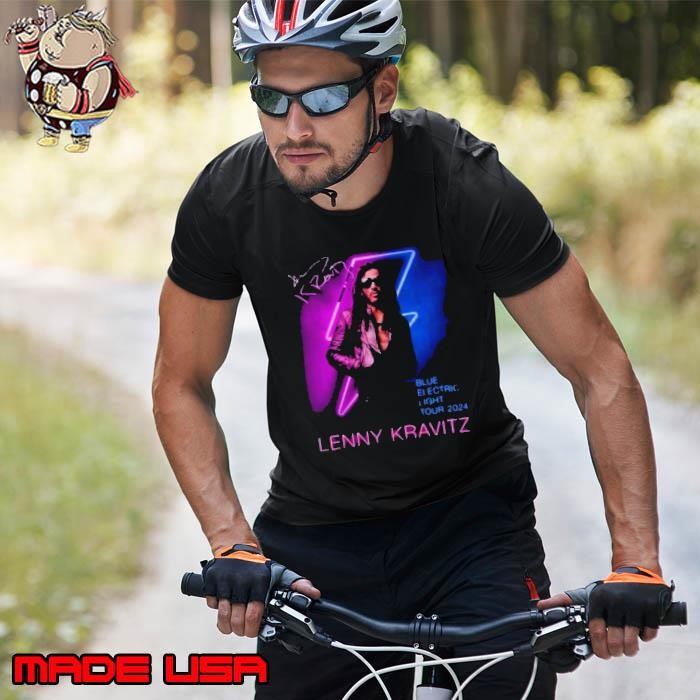 Lenny Kravitz Electric Blue Light Tour 2024 Signature Unisex