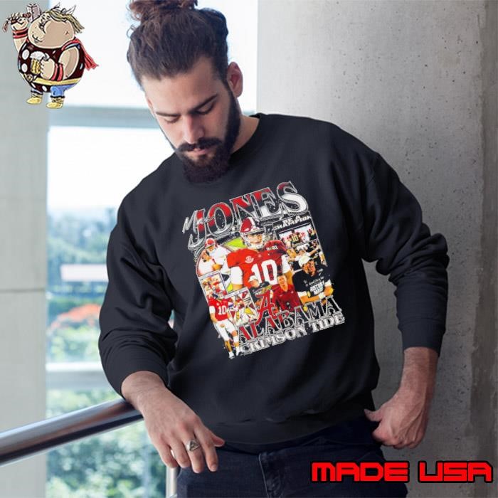 Mac Jones American football quarterback College Vintage Bootleg Sweatshirt