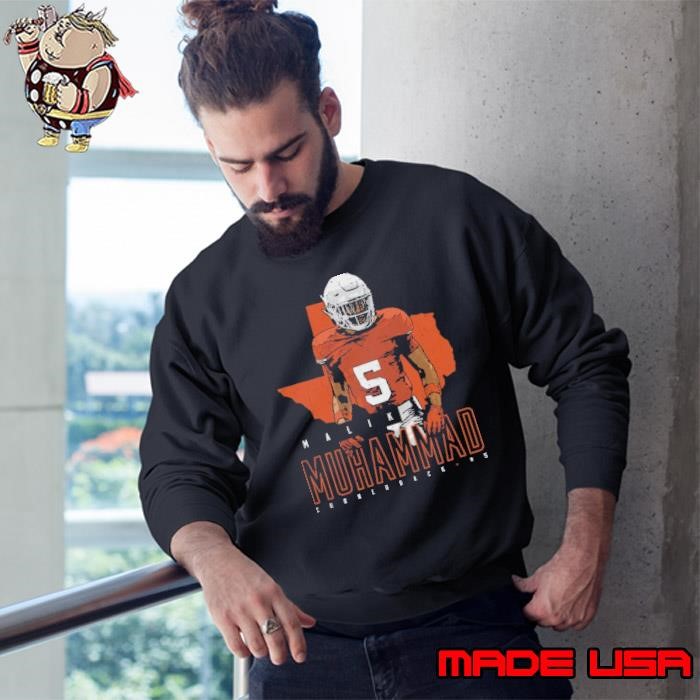 Malik Muhammad an American football cornerback College Map State Sweatshirt
