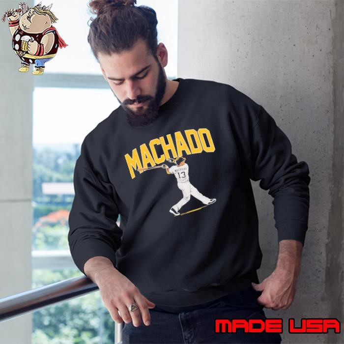Manny Machado Slugger Swing American professional baseball third baseman Sweatshirt