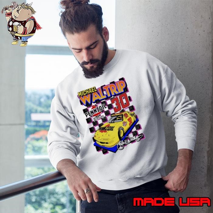 Michael Waltrip Pennzoil Retro Nascar Design Sweatshirt