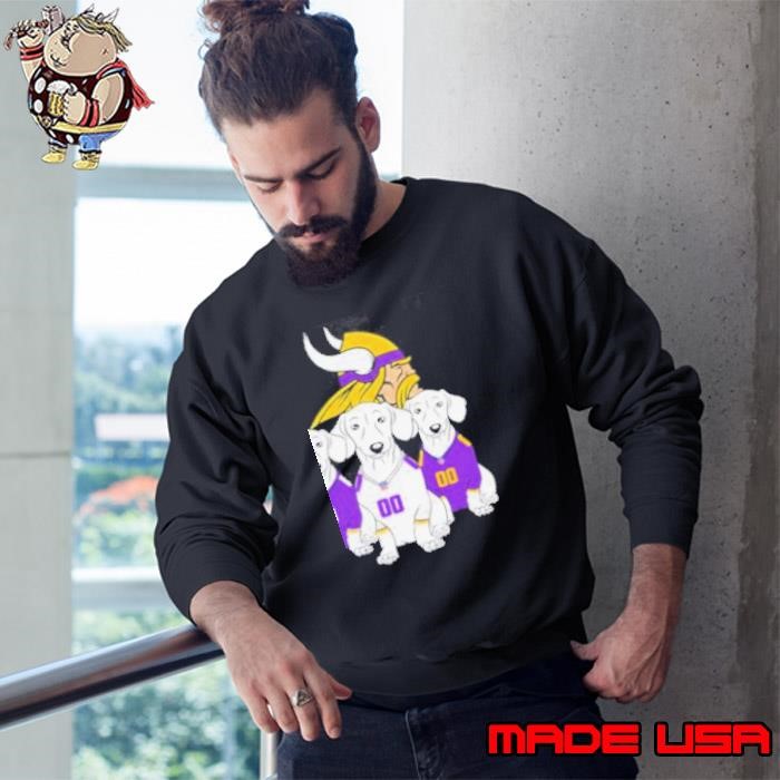 Minnesota Vikings Dachshund Dogs Sweatshirt