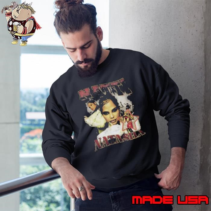 Natti Natasha a Dominican started her involvement in music singer Vintage Sweatshirt