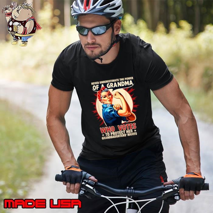 Never Underestimate The Power Of A Grandma Who Votes Graphic Unisex