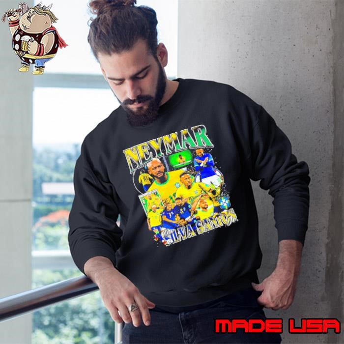 Neymar Brazil Brazilian professional footballer Vintage Bootleg Sweatshirt