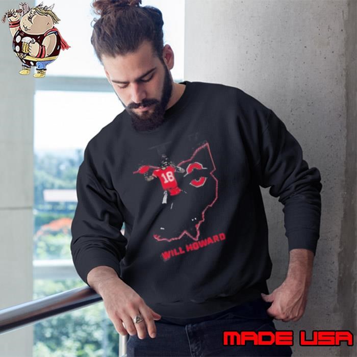 Nice Ohio State Football_ Will Howard State Star Sweatshirt
