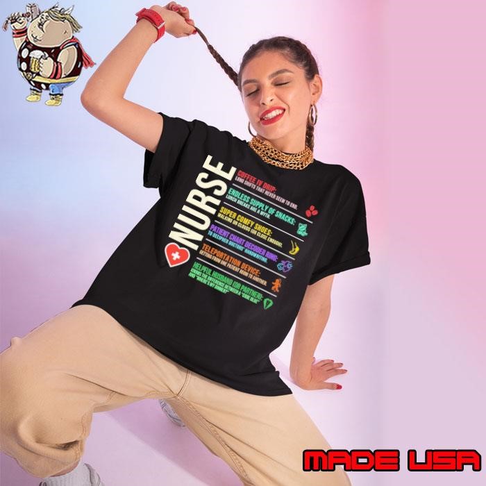 Nurse Coffee IV Drip Super Comfy Shoes Patient Chart Decoder Ring Humorous Medical Ladies tee