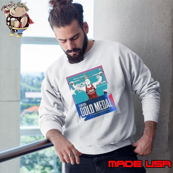 Olivia Reeves Team USA Gold Medal Women’s Weightlifting 71kg Paris Olympic 2024 Poster Sweatshirt
