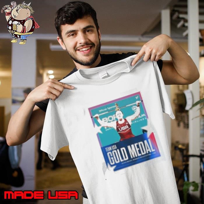 Olivia Reeves Team USA Gold Medal Women’s Weightlifting 71kg Paris Olympic 2024 Poster Unisex