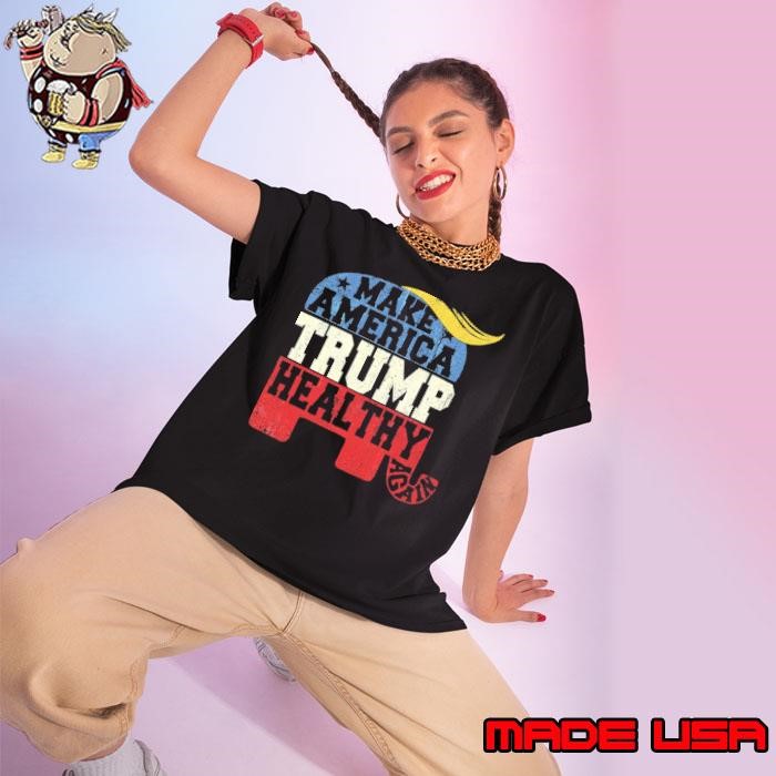 Original Make America Healthy Again 2024 Hair Trump Elephant Ladies tee