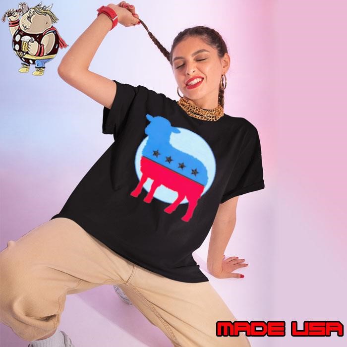 Patriotic Sheep America Ladies tee
