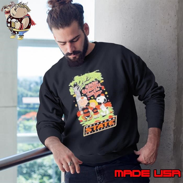 Peanuts Characters X Oklahoma State Cowboys It’s The Most Wonderful Time Of The Year Sweatshirt