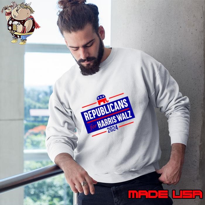 Republicans for harris walz Kamala Harris For President 2024 Sweatshirt