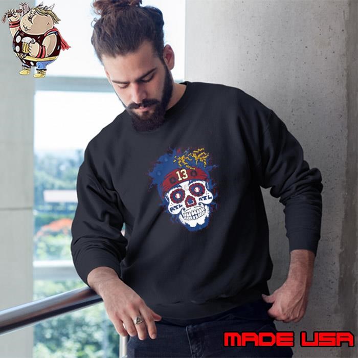 Ronald Acuna Jr. Venezuelan professional baseball outfielder Sugar Skull Sweatshirt
