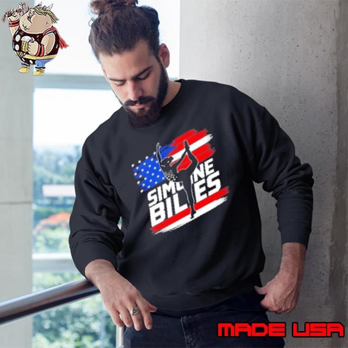 Simone Biles Gymnastics American Flag Sweatshirt