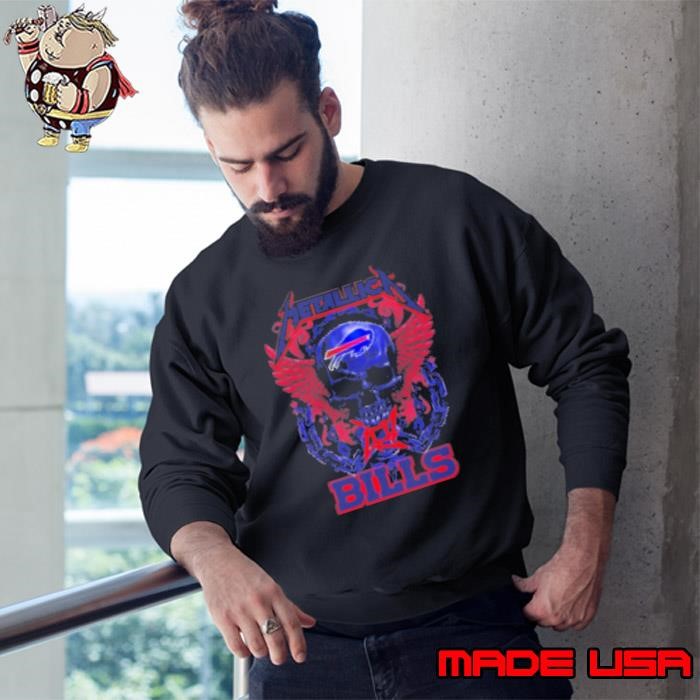Skull Metallica Buffalo Bills World Tour 2024 Sweatshirt