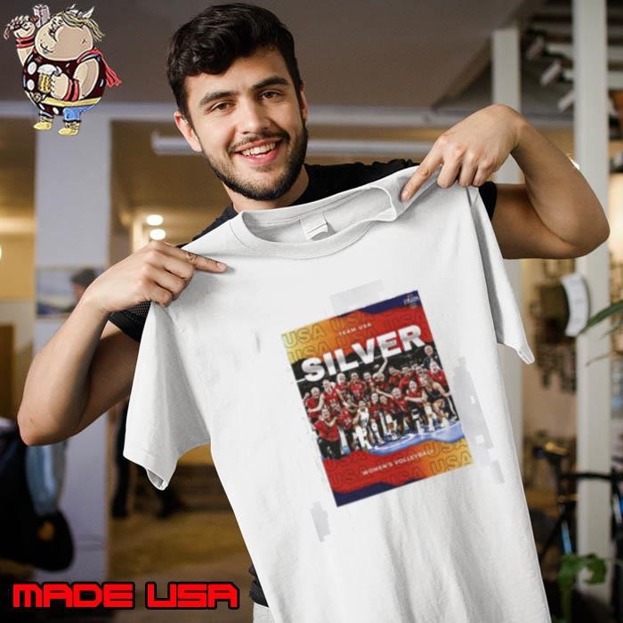 Team USA Silver Medal Women’s Volleyball Olympic Paris 2024 Poster Unisex