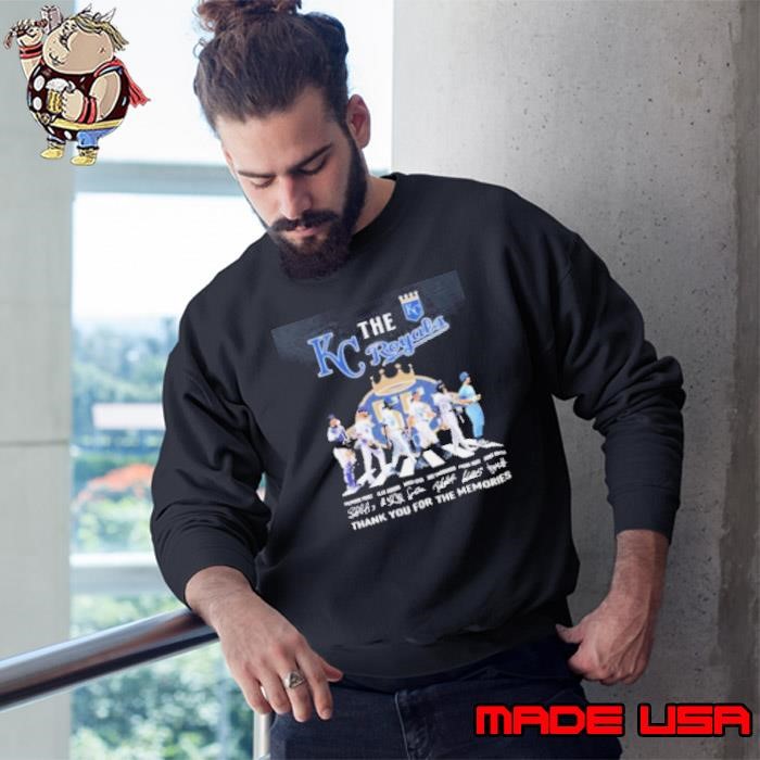 The Kc Royals Abbey Road 55 Years 1969 2024 Thank You For The Memories Signatures Sweatshirt