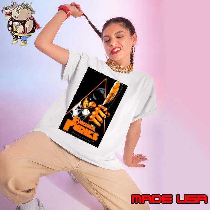 The Warriors Baseball Furies Movie 80s Retro Baseballs Ladies tee