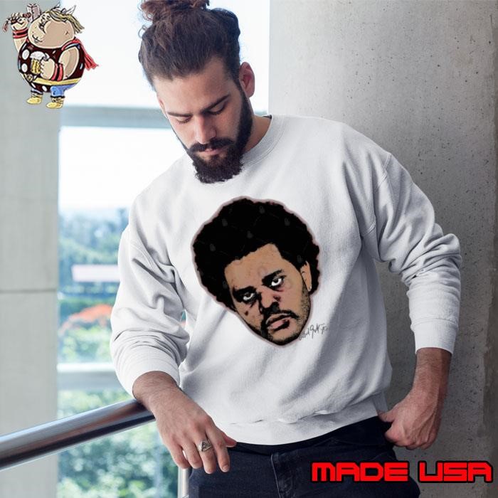 The Weekned Big Face a Canadian singer-songwriter Sweatshirt