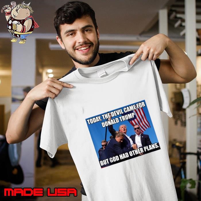 Today The Devil Came For Trump But God Had Other Plans Usa Flag Unisex