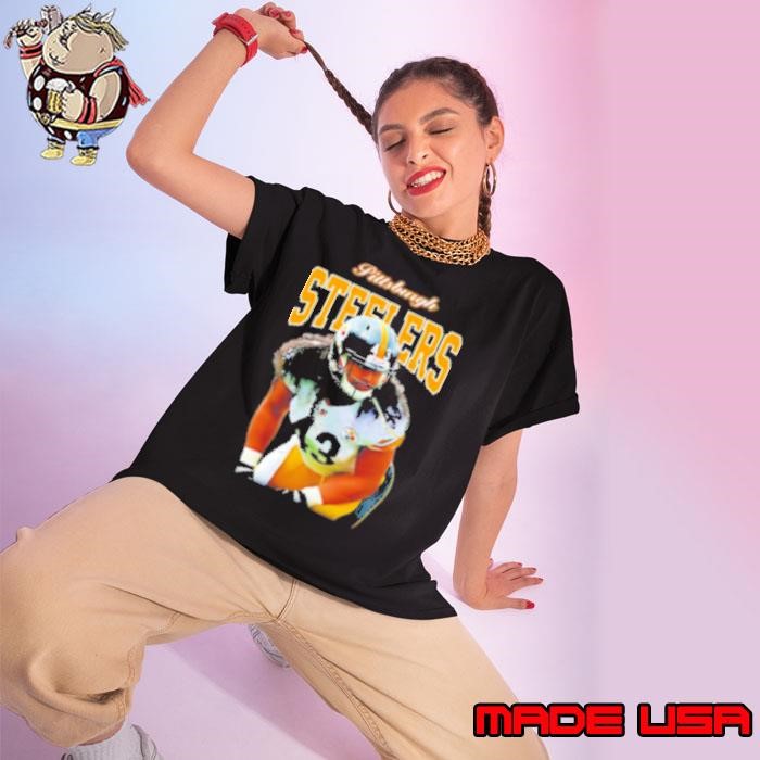 Troy Polamalu Pittsburgh Steelers Player NFL Football Graphic Ladies tee