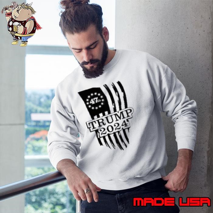 Trump 2024 47Th Large Tailgate Flag Sweatshirt